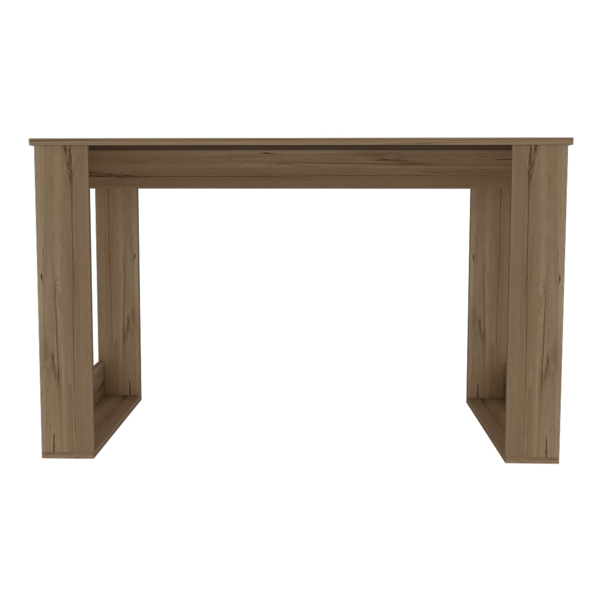 Lacey Rectangle Computer Desk Smokey Oak Light Oak Particle Board