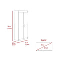 Cherry Hill 5 Shelf Pantry Cabinet White White Particle Board
