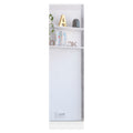 Cassidy Rectangle Tall Shoe Cabinet With Mirror White White Particle Board