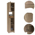 Brighton 1 Shelf Linen Cabinet Light Oak Light Oak Particle Board