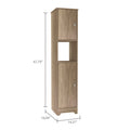 Brighton 1 Shelf Linen Cabinet Light Oak Light Oak Particle Board