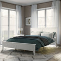 White Solid Wood 3 Pieces Queen Bedroom Sets Old Sku:Bs315101Aak Queen White 3 Piece Set Solid Wood