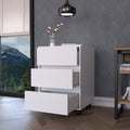 Eagle Creek 3 Drawer Rectangle Filing Cabinet White Freestanding 3 4 Drawers White White Primary Living Space Drawers Included Modern Particle Board