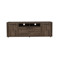 Brock Rectangle 2 Door Tv Stand Dark Walnut Brown 50 59 Inches Particle Board