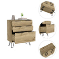 Kirsage 3 Drawer Dresser Light Oak Light Oak Particle Board