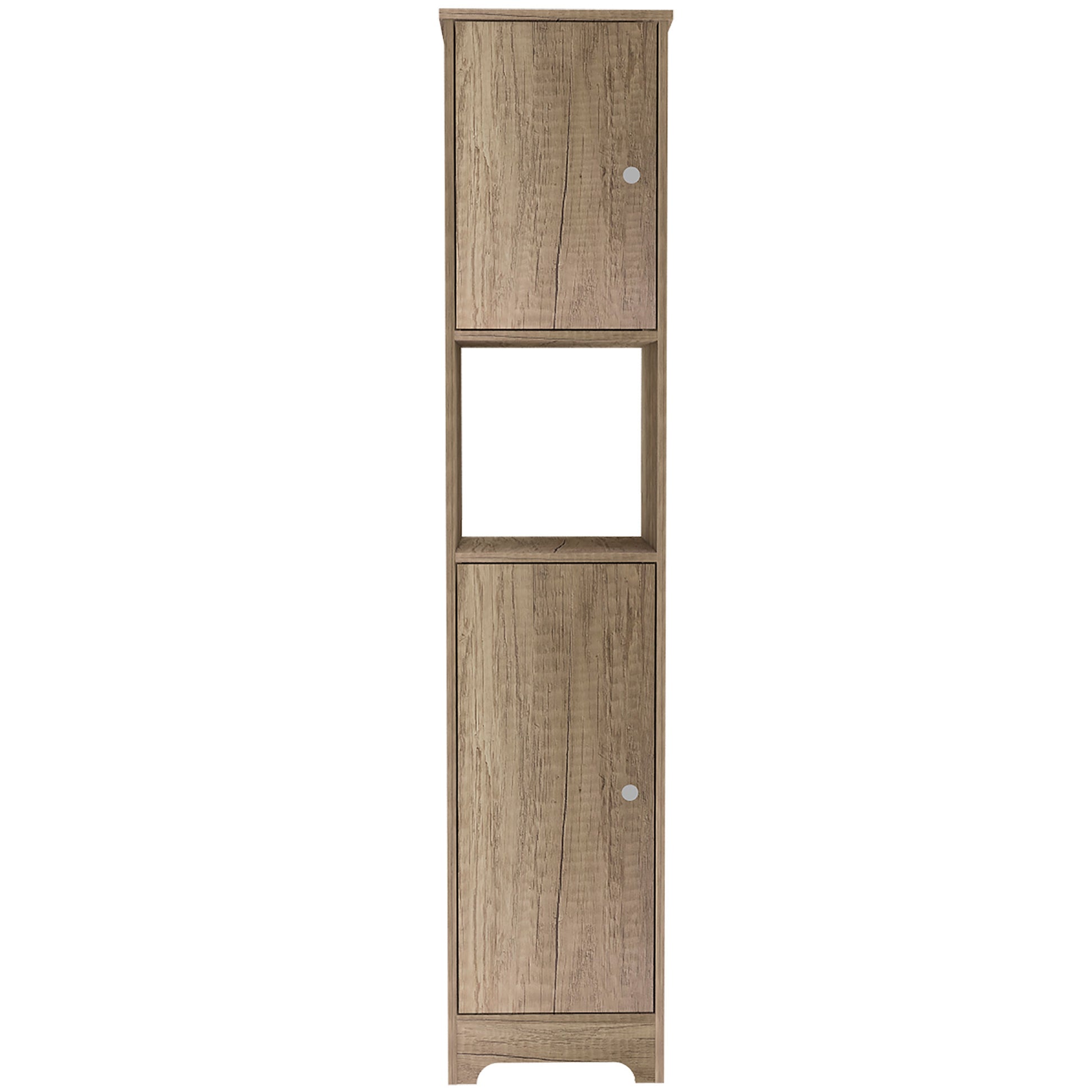 Brighton 1 Shelf Linen Cabinet Light Oak Light Oak Particle Board