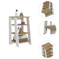 Nashua 4 Shelf Linen Cabinet Light Oak And White White Particle Board