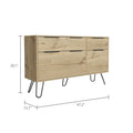 Stowe 4 Drawer Dresser Light Oak Light Oak Particle Board