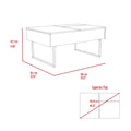 Westover Rectangle Lift Top Coffee Table Carbon Espresso And Onyx Brown Particle Board