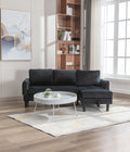 United We Win Sectional Sofa Reversible Sectional Sleeper Sectional Sofa With Storage Chaise Black Polyester