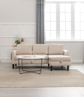 United We Win Sectional Sofa Reversible Sectional Sleeper Sectional Sofa With Storage Chaise Beige Polyester