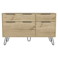 Stowe 4 Drawer Dresser Light Oak Light Oak Particle Board