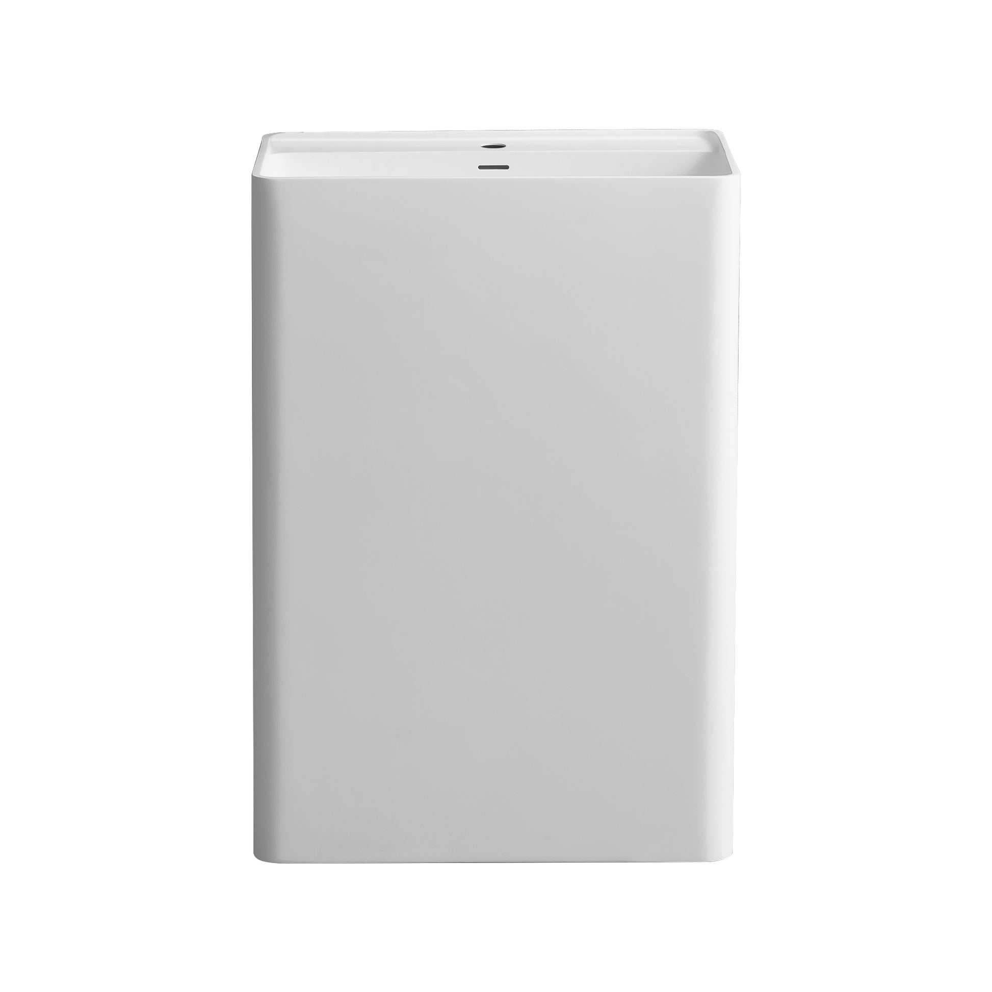 23.6"Solid Surface Basin White Solid Surface