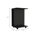 Montrose 2 Shelf Accent Tray Table Black Wengue Black Primary Living Space Shelves Rectangular Particle Board