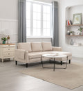 United We Win Sectional Sofa Reversible Sectional Sleeper Sectional Sofa With Storage Chaise Beige Polyester