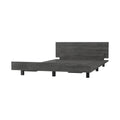 Nimmo Twin Bed Frame Smokey Oak Twin Gray Particle Board