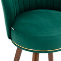 Coolmore Counter Height Bar Stools Set Of 2 For Kitchen Counter Solid Wood Legs With A Fixed Height Of 360 Degrees Emerald Solid Wood