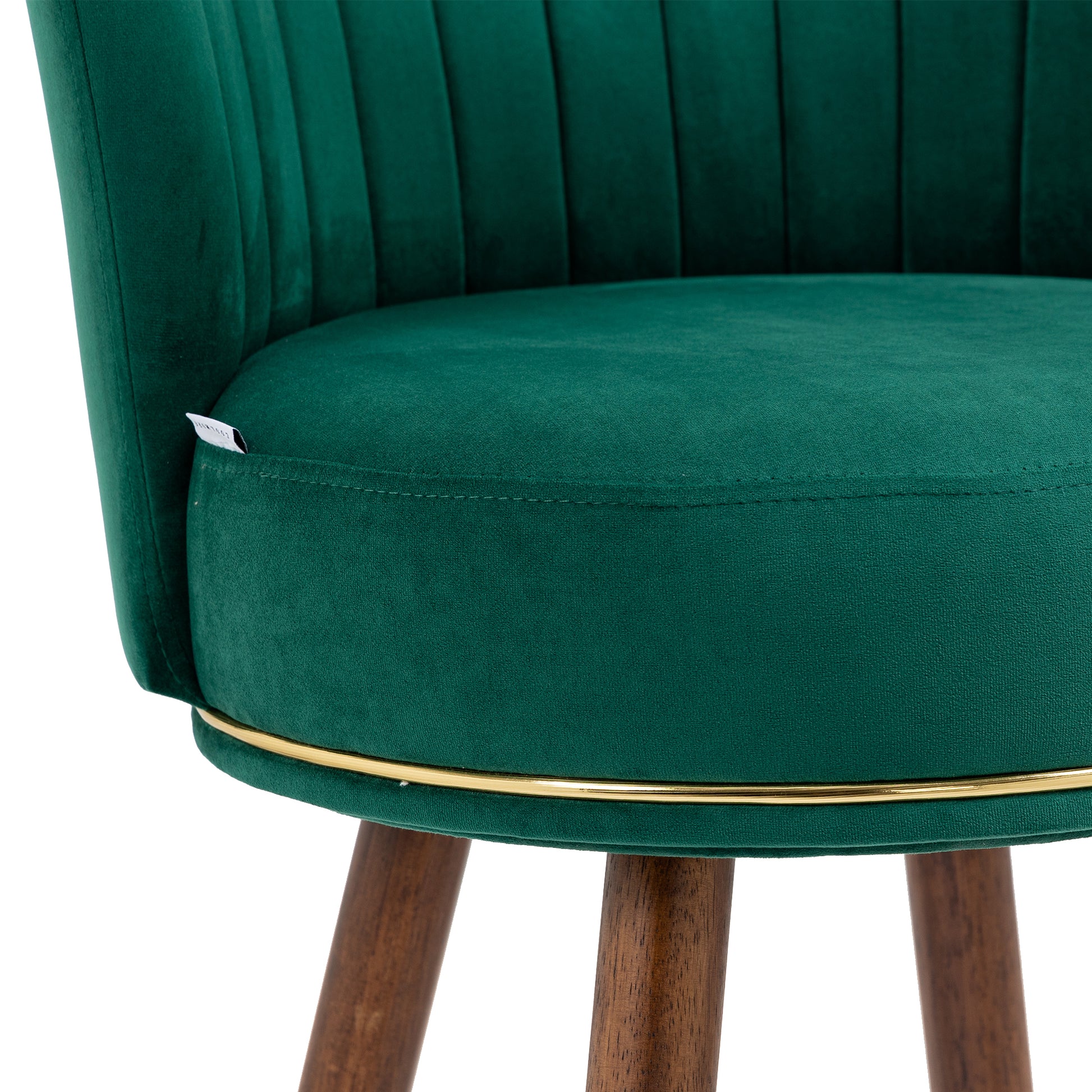 Coolmore Counter Height Bar Stools Set Of 2 For Kitchen Counter Solid Wood Legs With A Fixed Height Of 360 Degrees Emerald Solid Wood