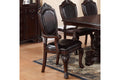 Formal Dining Room Table W Leaf 2X Arm Chairs And 6X Side Chairs Brown 9Pc Set Dining Table Double Pedestal Base Royal Rectangle Table Brown Wood Dining Room Solid Wood Rubberwood Rectangular Dining Table With Chair Wood Wood Brown Seats 8
