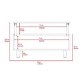 Tilton Rectangle Lift Top Coffee Table White Oak White White Primary Living Space Rectangular Particle Board