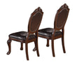 Gorgeous Formal Set Of 2 Arm Chairs Brown Color Rubberwood Dining Room Furniture Faux Leather Upholstered Seat Brown Brown Dining Room Luxury,Traditional Arm Chair Rubberwood Solid Back Rubber Wood