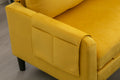 United We Win Sectional Sofa Reversible Sectional Sleeper Sectional Sofa With Storage Chaise Mustard Polyester