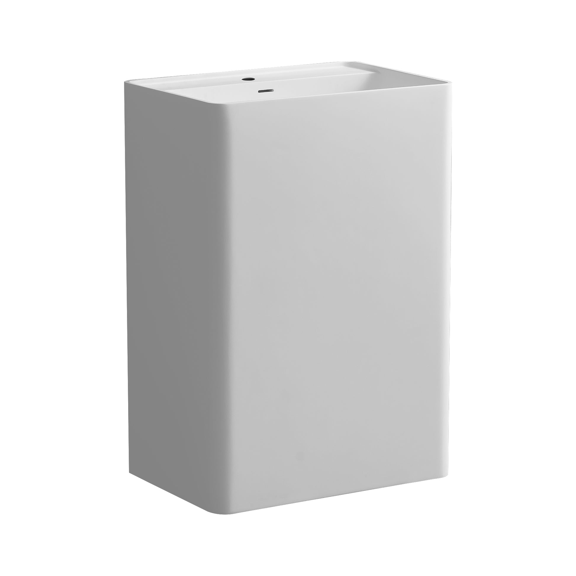 Fs507 600 Solid Surface Basin White Solid Surface
