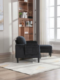 United We Win Sectional Sofa Reversible Sectional Sleeper Sectional Sofa With Storage Chaise Black Polyester