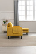 United We Win Sectional Sofa Reversible Sectional Sleeper Sectional Sofa With Storage Chaise Mustard Polyester