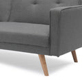 Variable Bed Sofa Living Room Folding Sofa Gray Foam Cotton 4 Seat