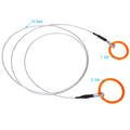 Log Choker Cable With Tow Ring,10 Feet Long Orange Steel
