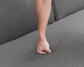 Variable Bed Sofa Living Room Folding Sofa Gray Foam Cotton 4 Seat