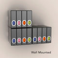 Disc Cube, Stackable, Wall Mountable In Black Black Plastic