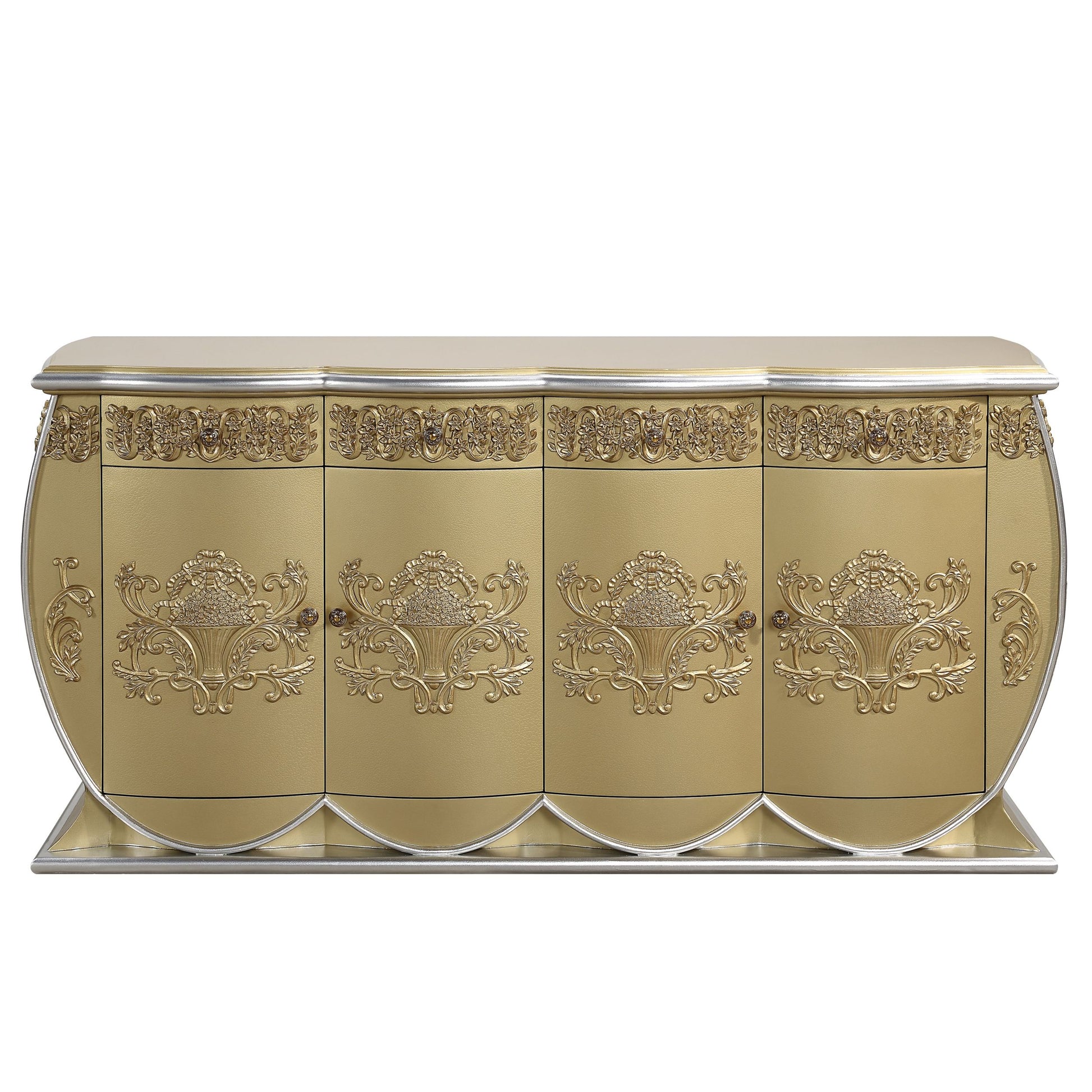 Bernadette Server Gold Finish Dn01473 Gold Mdf