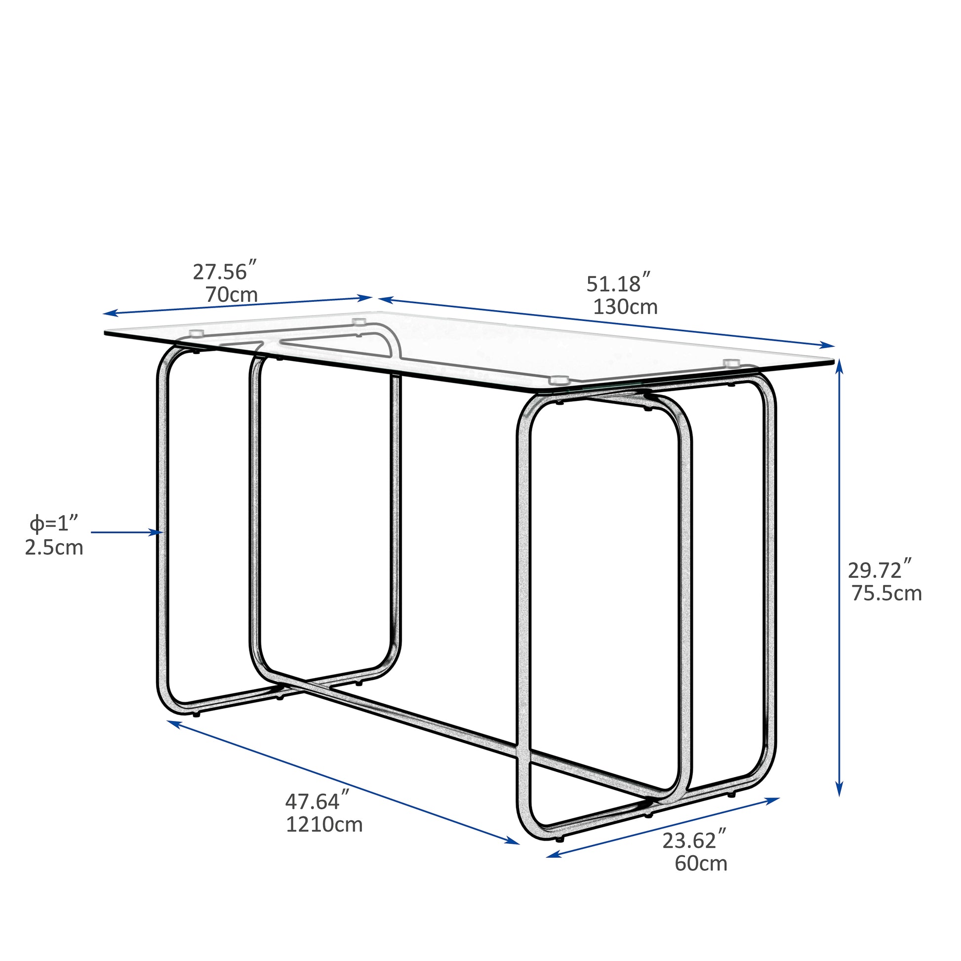 5 Piece Rectangle Dining Table Set, Tempered Glass Dining Table For Kitchen Room, Transparent Black Transparent Glass