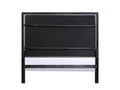 Nicola Ek Bed Silver Pu & Black Finish Bd01426Ek Black Pu