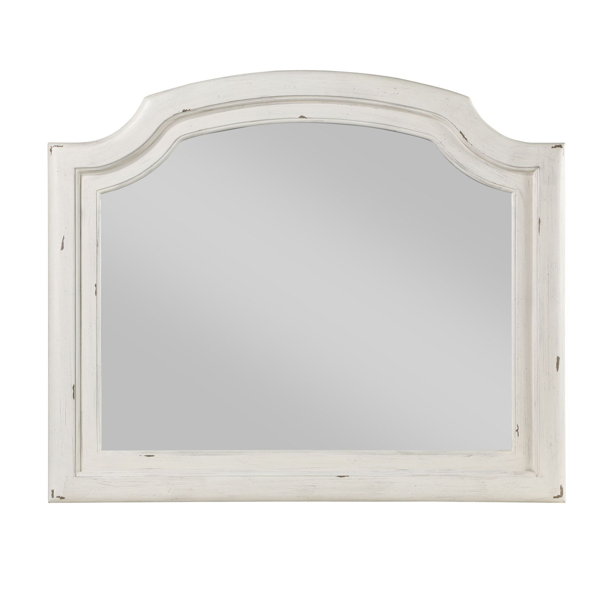 Jaqueline Mirror Antique White Finish Bd01435 Antique White Mdf