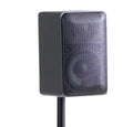 Satellite Speaker Stand, Made From Cast Iron, Height Adjustable, Cable Management Black Metal