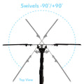 Full Motion, Crafted Steel, Tv Mount Kit, Built In Leveler Black 50 59 Inches Metal