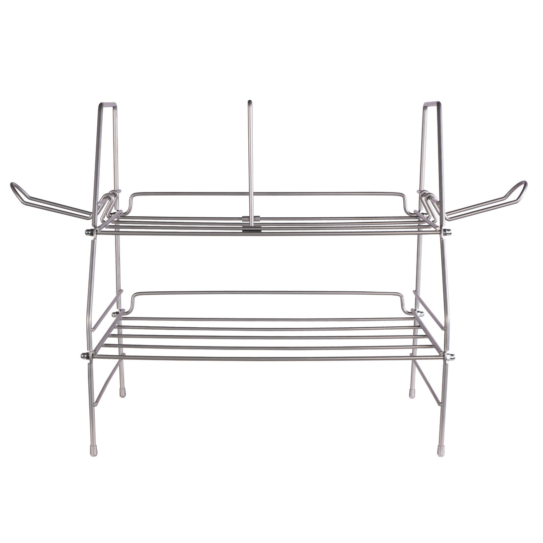 Wire Gaming Rack, Compact Profile, Holds Your Gaming Console And Accessories. Dark Gray Metal