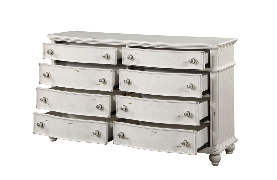 Jaqueline Dresser Antique White Finish Bd01436 Antique White Mdf