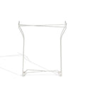 Foldable Side Table, Removable Table Top, Powder Coated Metal In White White Metal