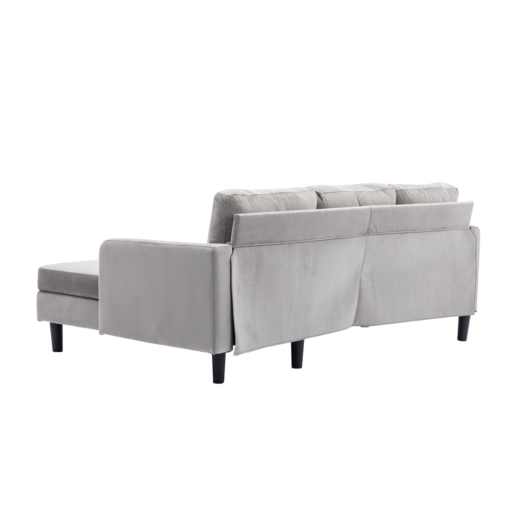 United We Win Sectional Sofa Reversible Sectional Sleeper Sectional Sofa With Storage Chaise Gray Polyester