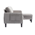 United We Win Sectional Sofa Reversible Sectional Sleeper Sectional Sofa With Storage Chaise Gray Polyester