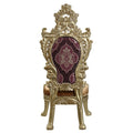 Bernadette Side Chair Set 2 Pattern Fabric & Gold Finish Dn01471 Gold Mdf