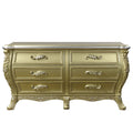 Cabriole Dresser Gold Finish Bd01466 Gold Mdf