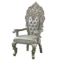 Sandoval Arm Chair Set 2 Beige Pu & Champagne Finish Dn01496 Champagne Pu