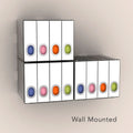 Disc Cube, Stackable, Wall Mountable In White White Plastic