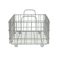 Collapsable Wire Basket In Light Gray Light Gray Metal