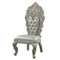 Sandoval Side Chair Set 2 Beige Pu & Champagne Finish Dn01495 Champagne Pu